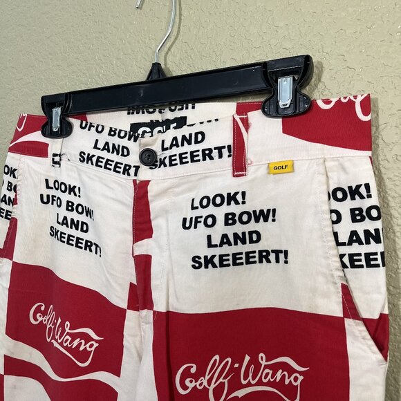 Golf Wang Coco Cola UFO Chino Pants Size 32 - Picture 2 of 11